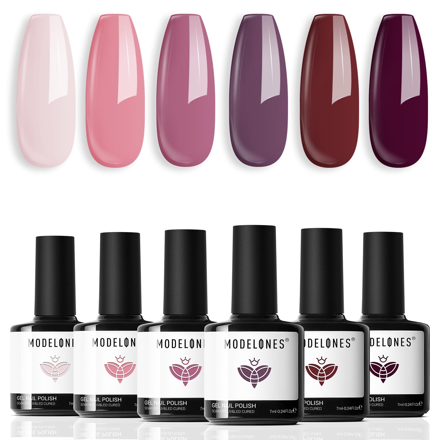 Modelones esmalte gel Marrón Satinado para acabado liso y profesional en casa