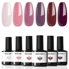 Modelones esmalte gel Marrón Satinado para acabado liso y profesional en casa