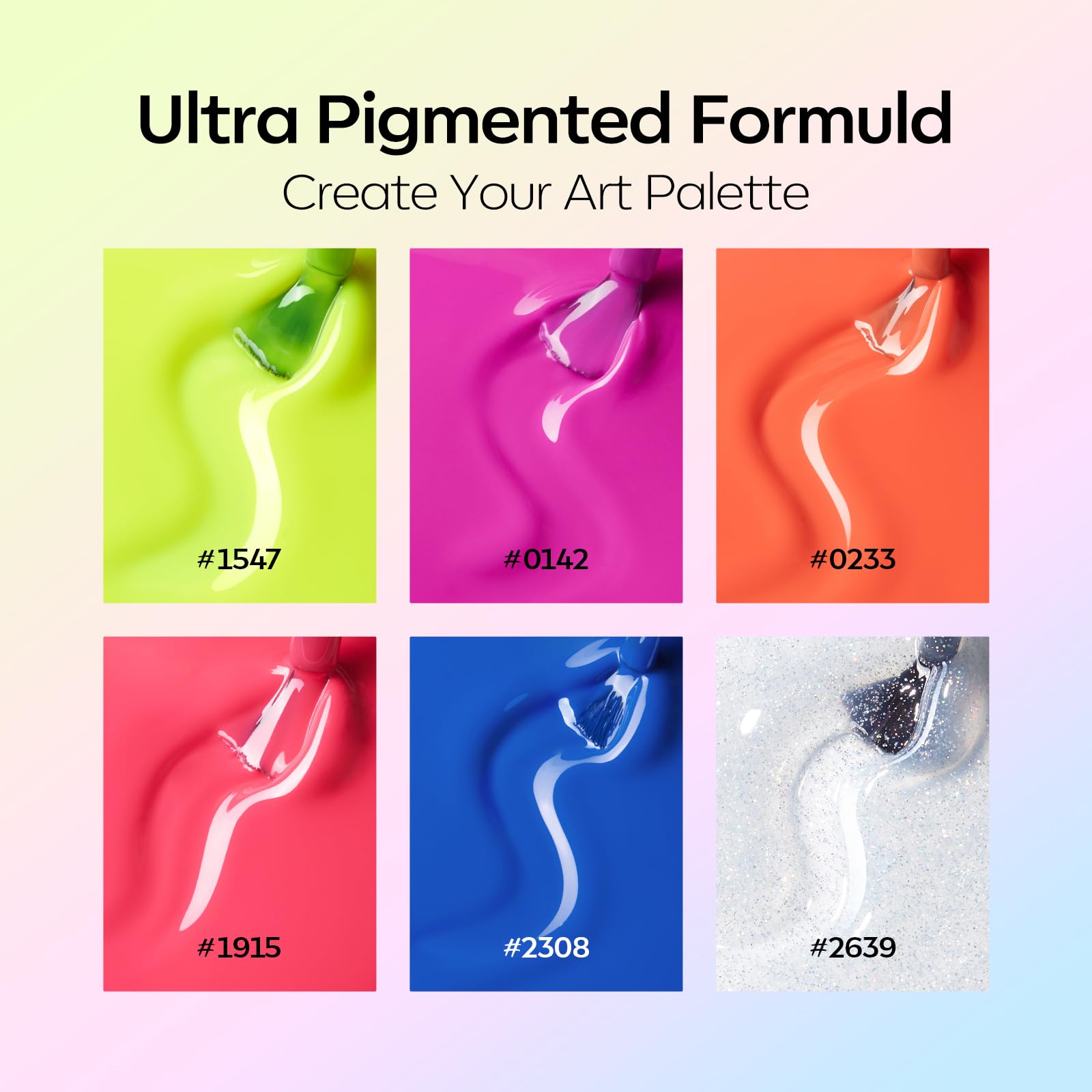 Modelones Neon Gel, esmalte amarillo neón para color intenso diario.