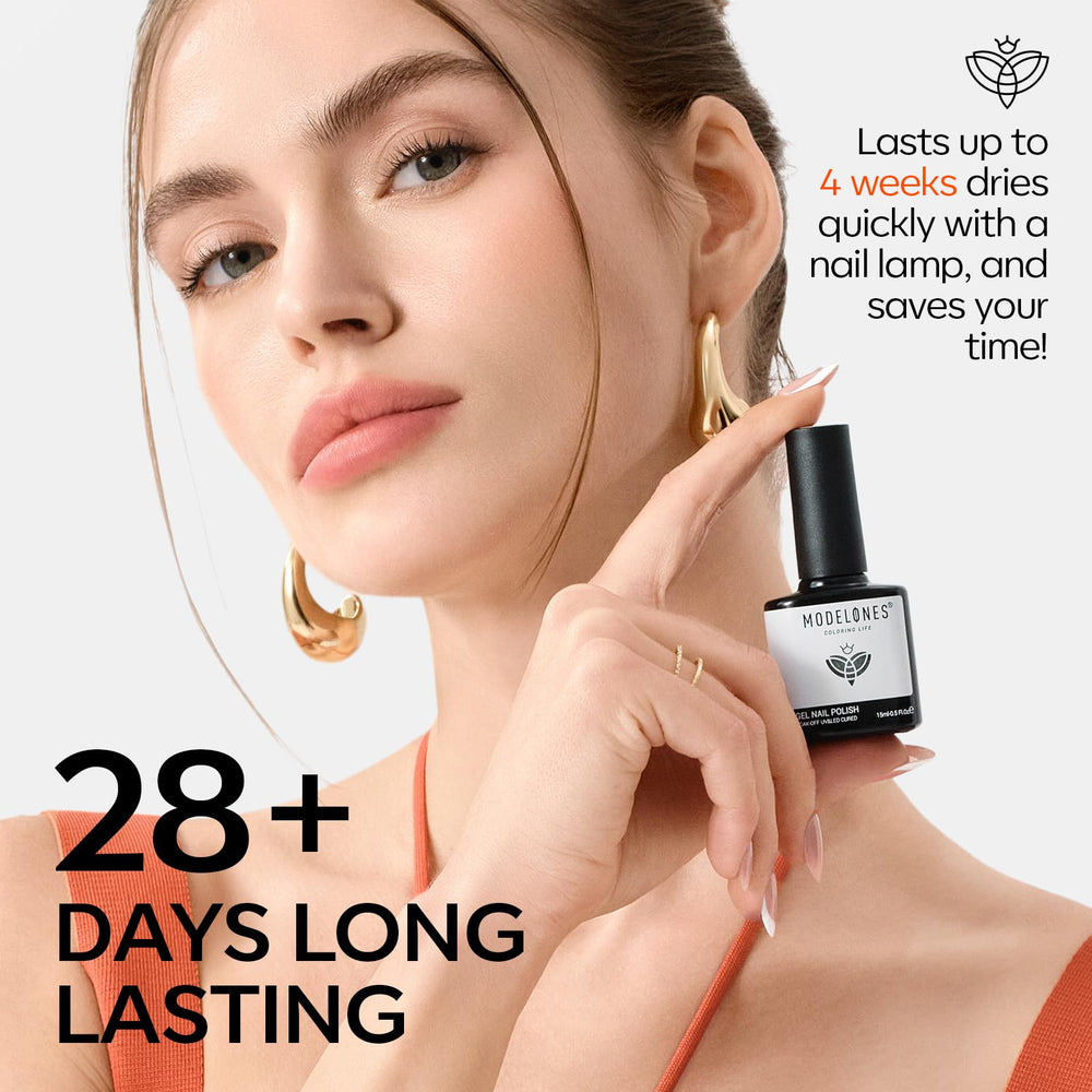 Modelones Neon Gel, diseño de ventana de color facilita elegir tono.