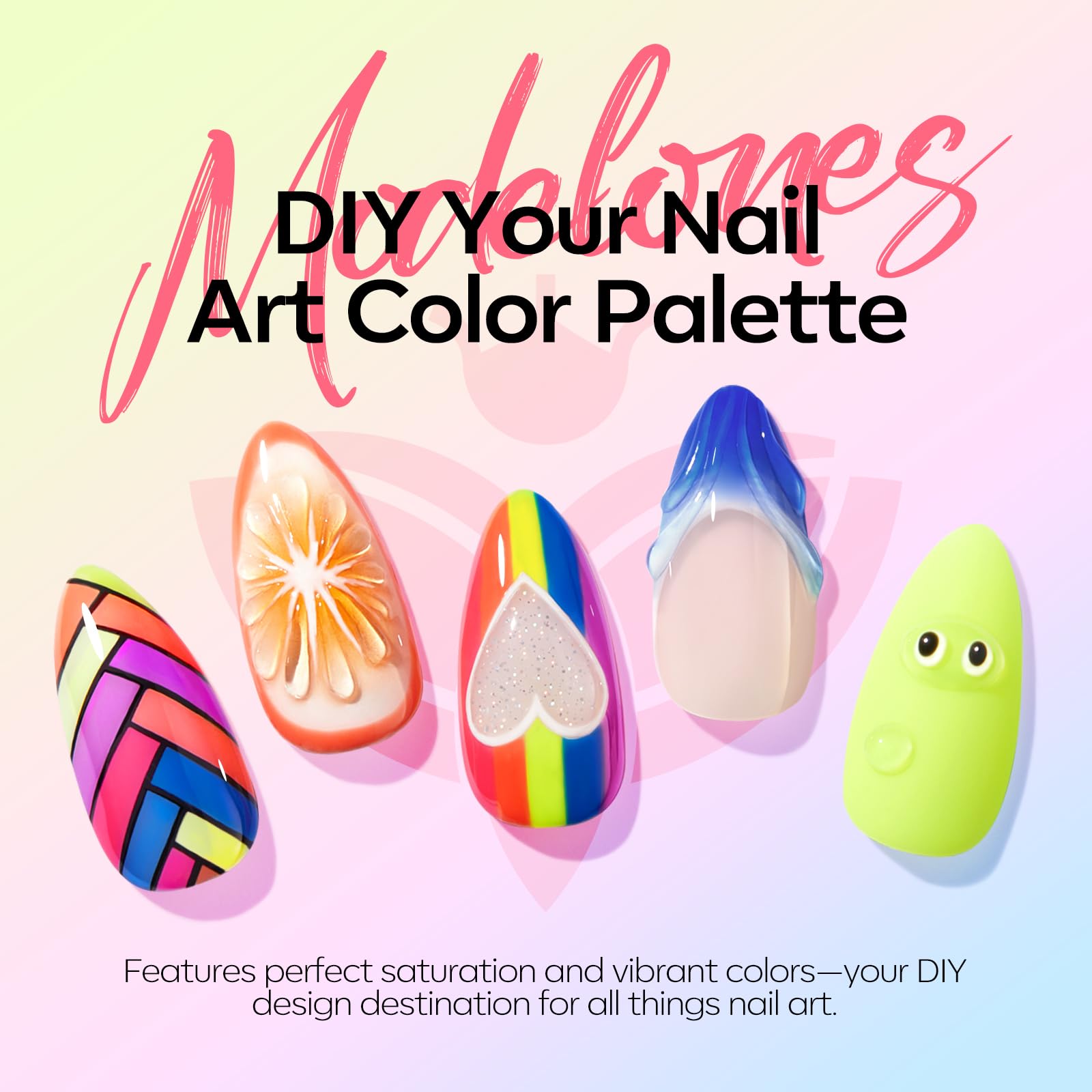 Modelones Neon Gel, esmalte naranja neón con acabado duradero.