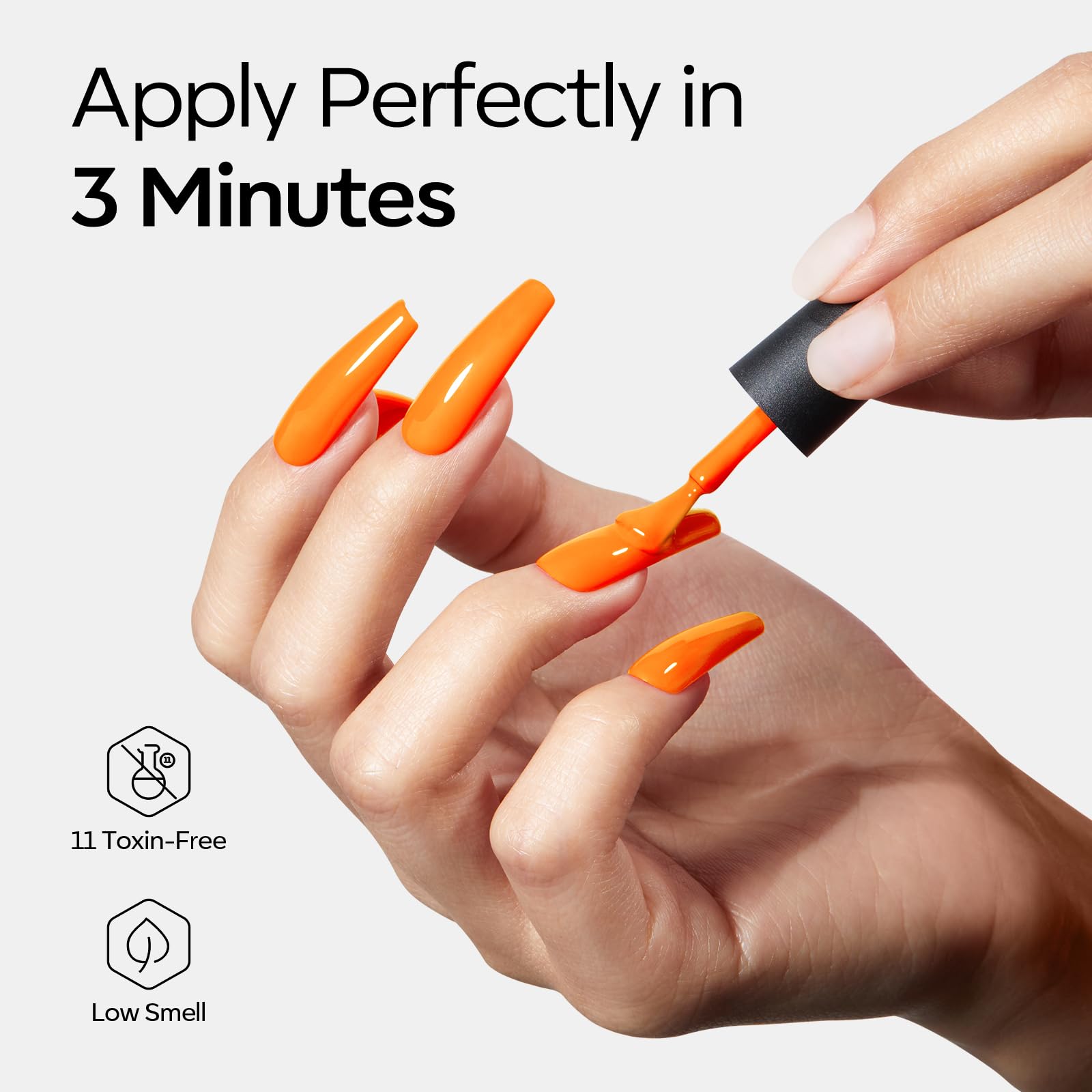 Modelones Neon Gel, esmalte con purpurina para brillo llamativo.