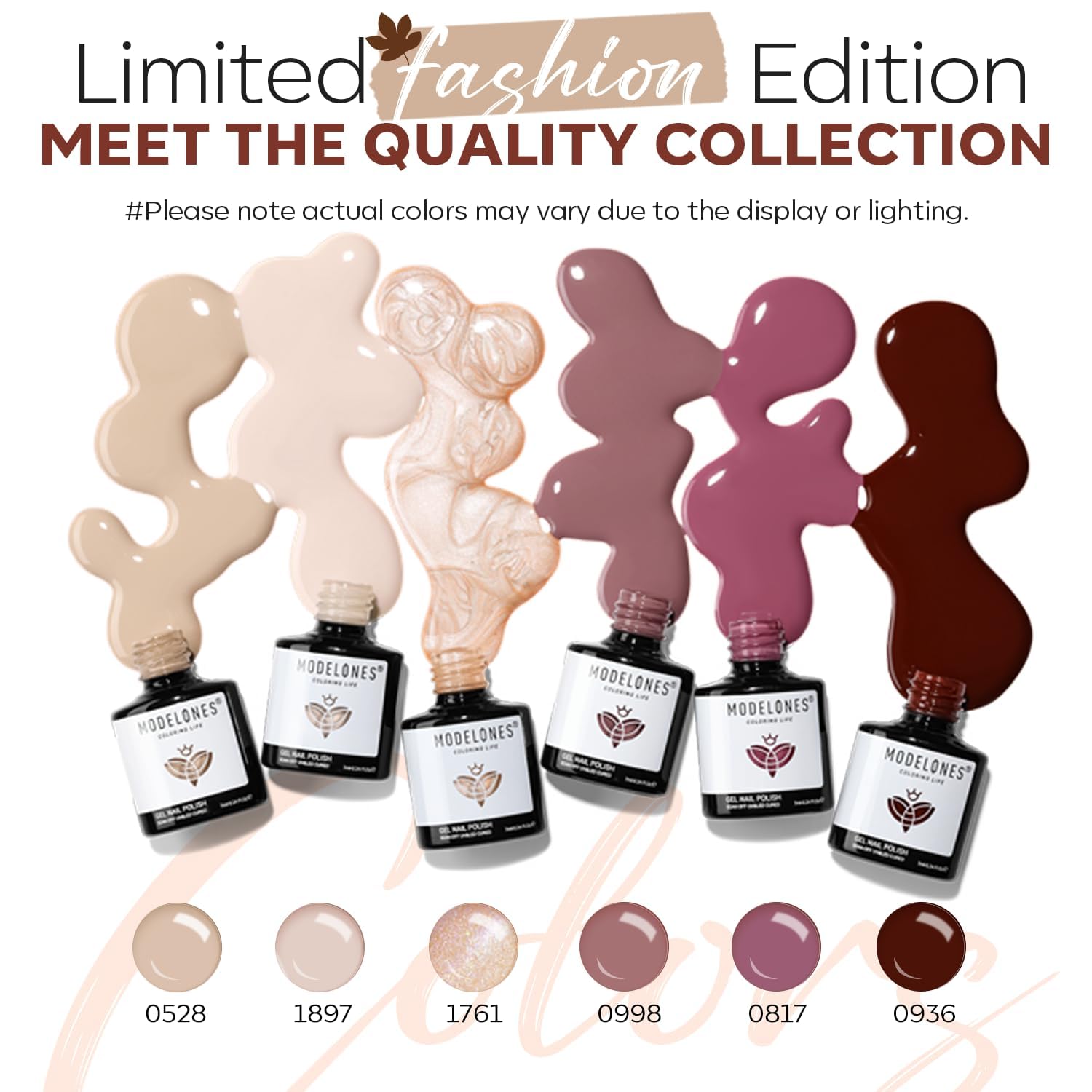 Modelones esmalte gel neutro rosado tono sutil para look natural