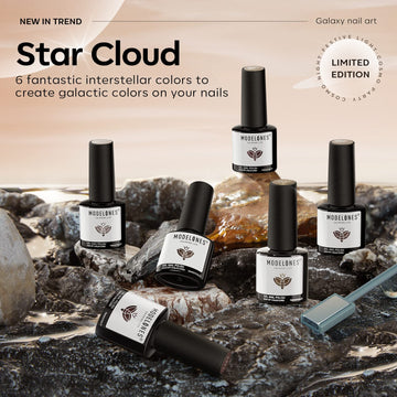 Modelones gel nude con brillo suave para manicura discreta