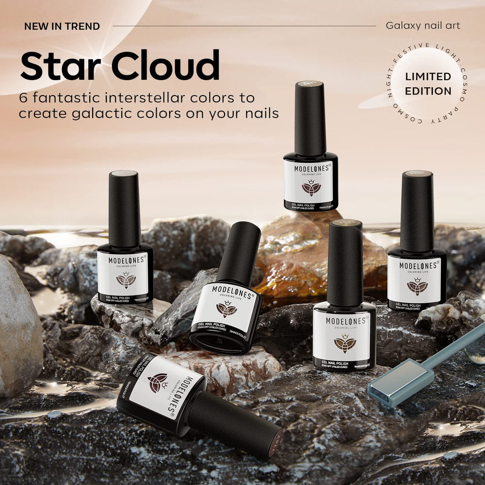 Modelones gel nude con brillo suave para manicura discreta