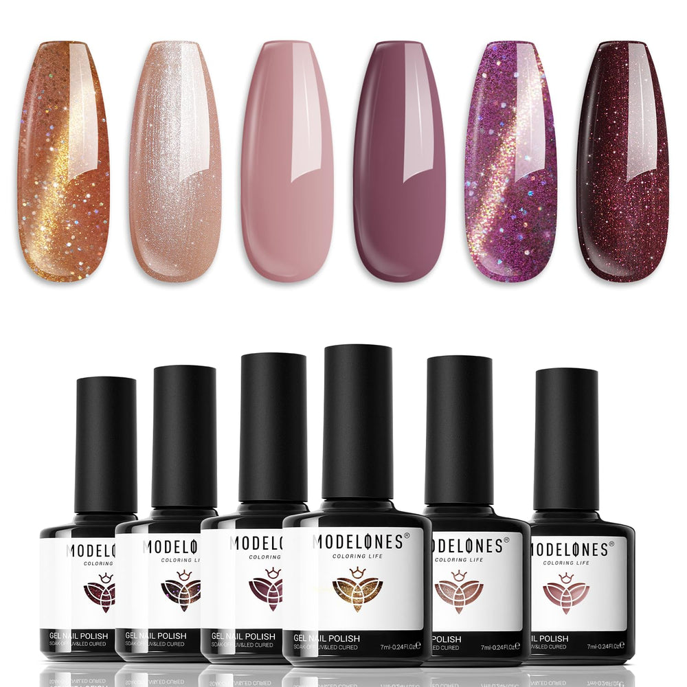 Modelones gel ojo de gato con efecto estelar y magneto incluido para manicura
