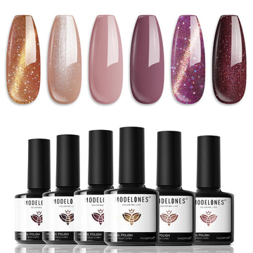 Modelones gel ojo de gato con efecto estelar y magneto incluido para manicura