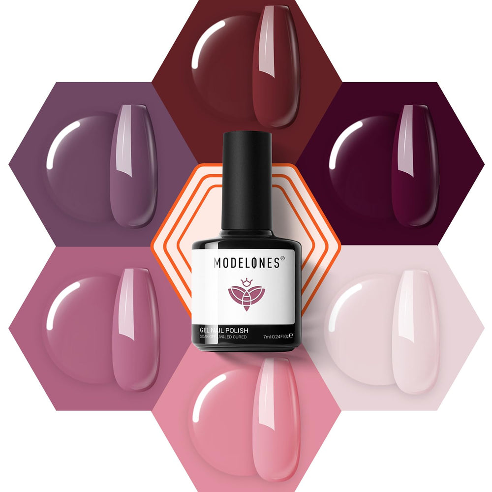 Modelones esmalte gel Rosa Antiguo para manicura elegante en casa y duración suave