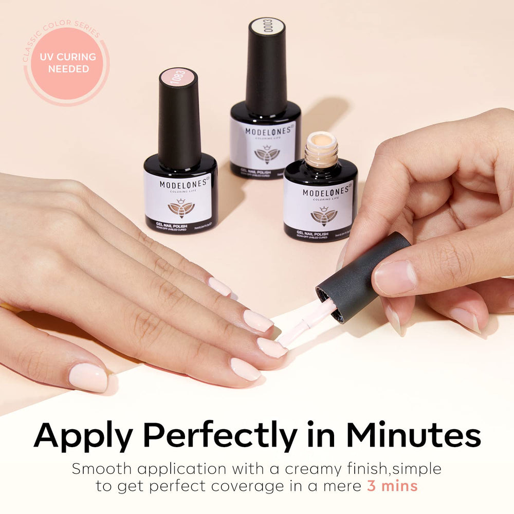 Modelones kit de uñas gel en casa, regalo ideal para amantes de la manicura