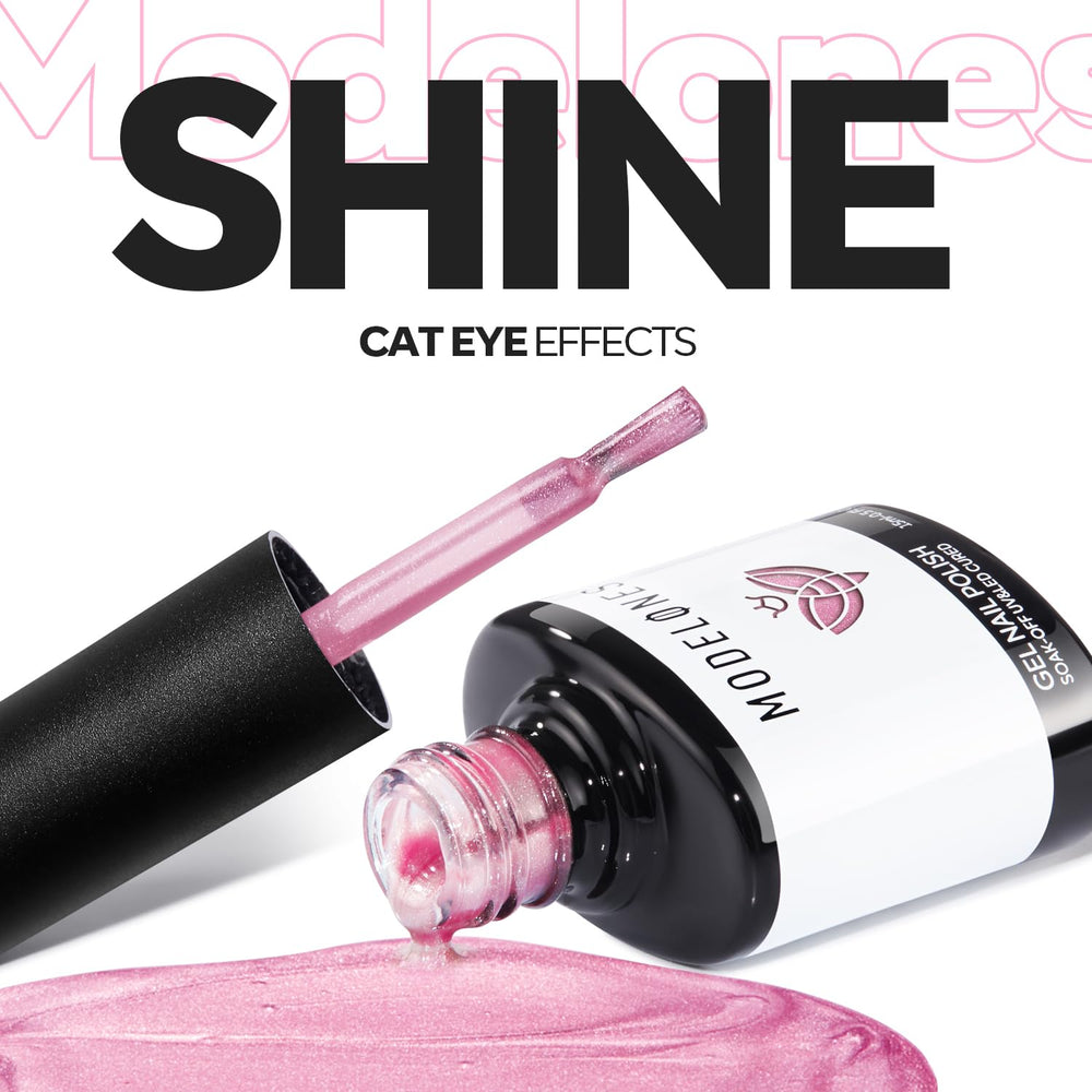 Uso para principiantes con esmalte gel ojo de gato de Modelones
