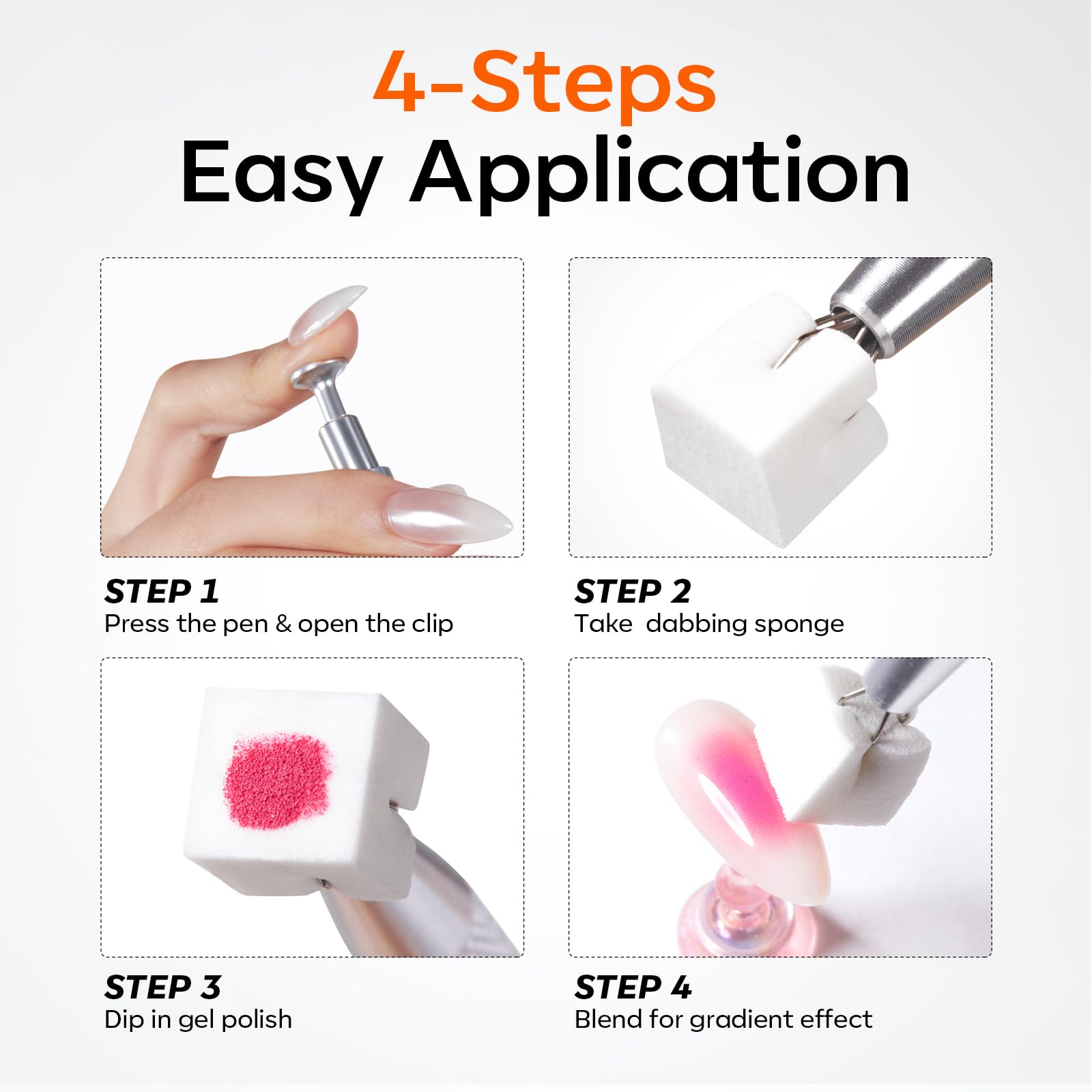 Modelones esponjas profesionales para uñas: uso casero fácil con resultados consistentes.