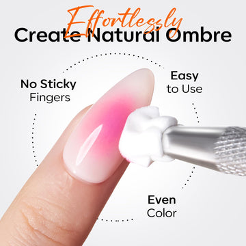 Modelones esponjas para uñas chrome: efecto metalizado suave y sin pelusas.