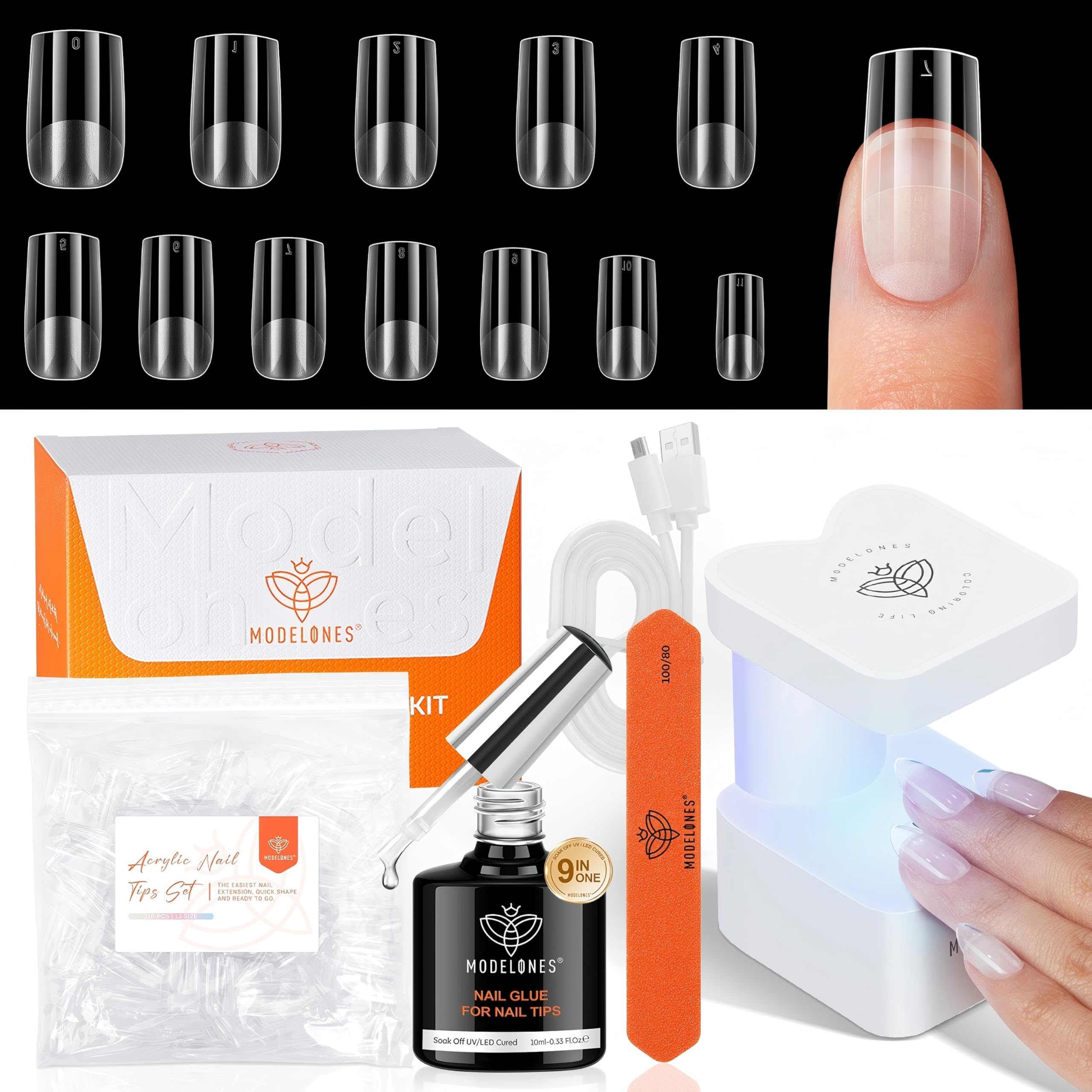 Modelones extensión gel uñas: extensión duradera para look natural
