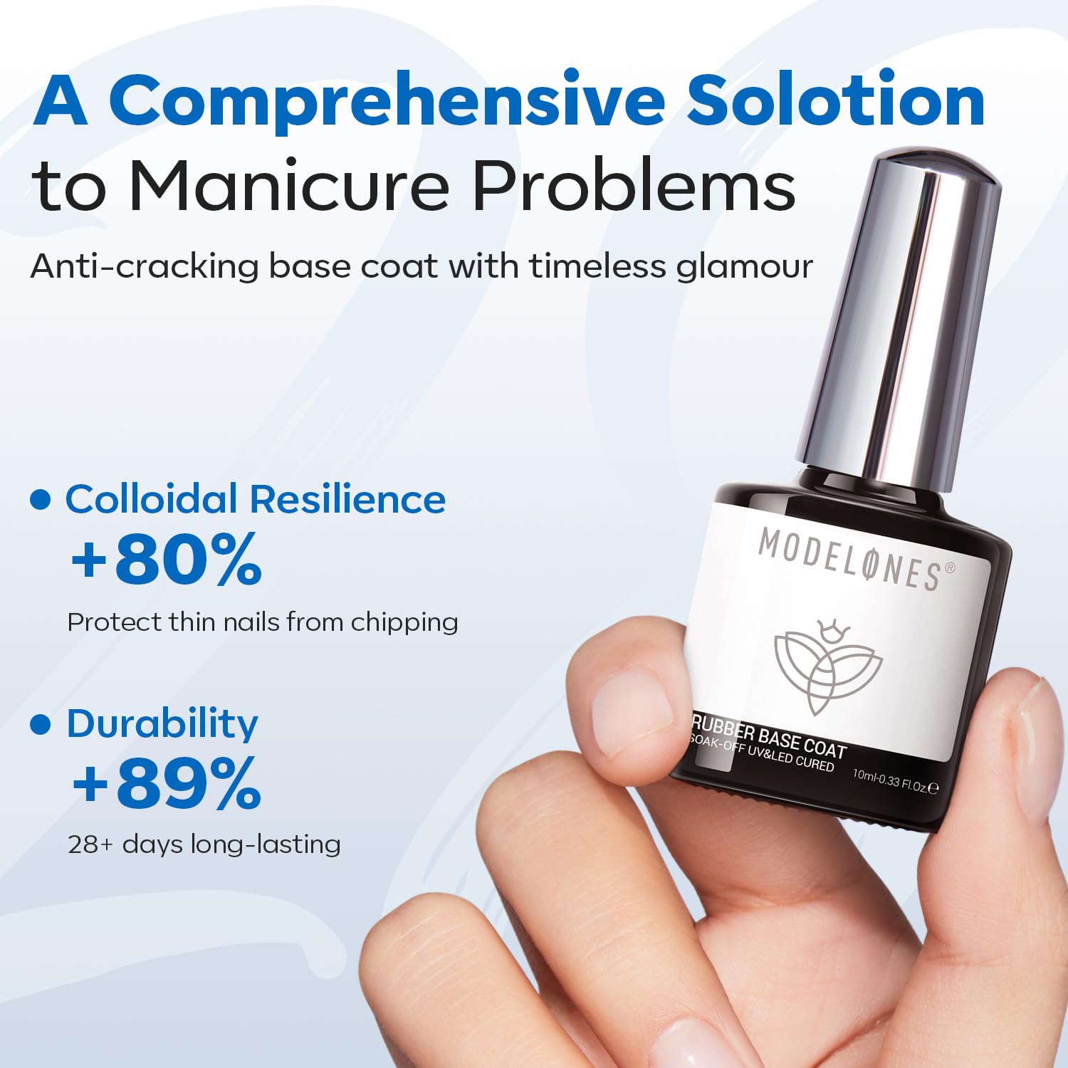 Modelones fórmula nutritiva sin toxinas cuida la salud de la uña.