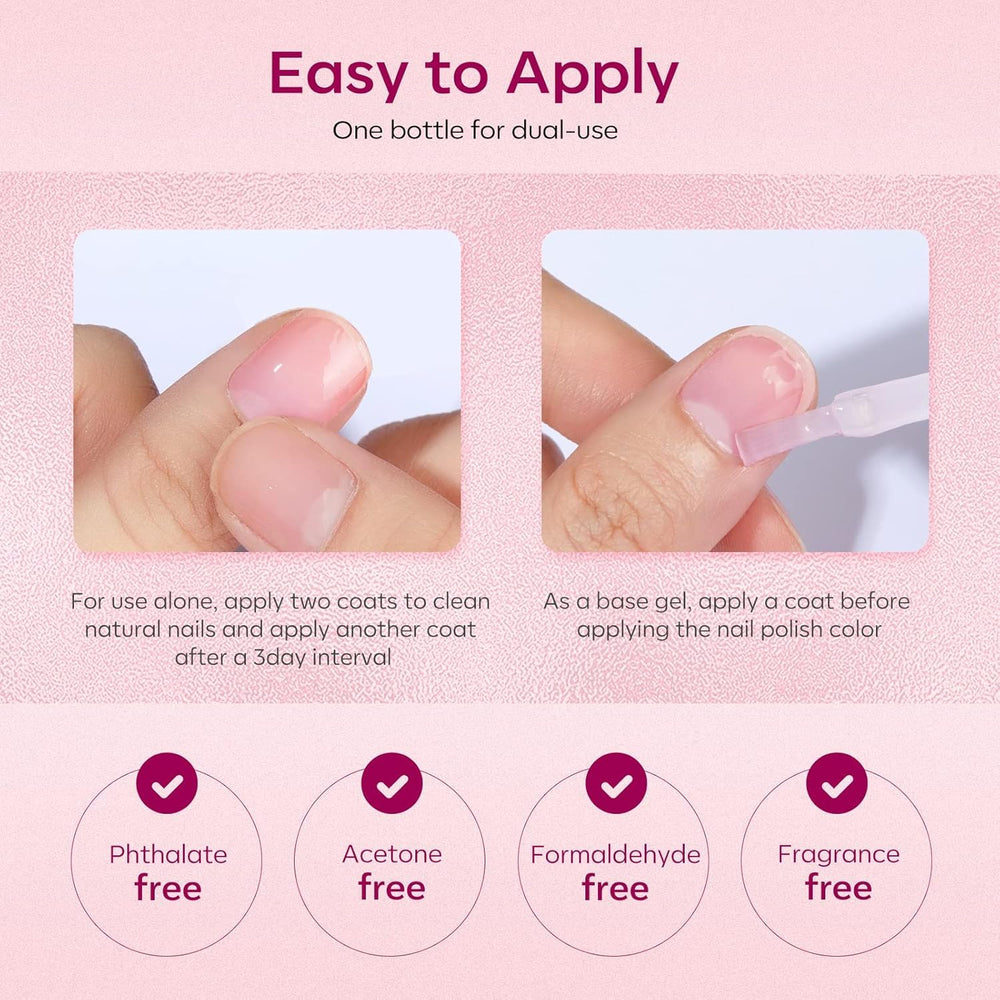 Modelones fórmula segura, libre de sustancias dañinas para uñas sensibles.