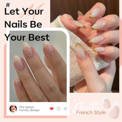 Modelones French manicure base gel enables crisp, long-lasting tips