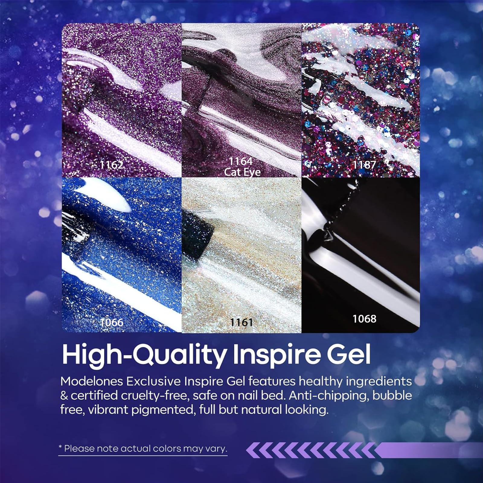 Modelones gel ojo de gato morado ofrece un efecto magnético único.