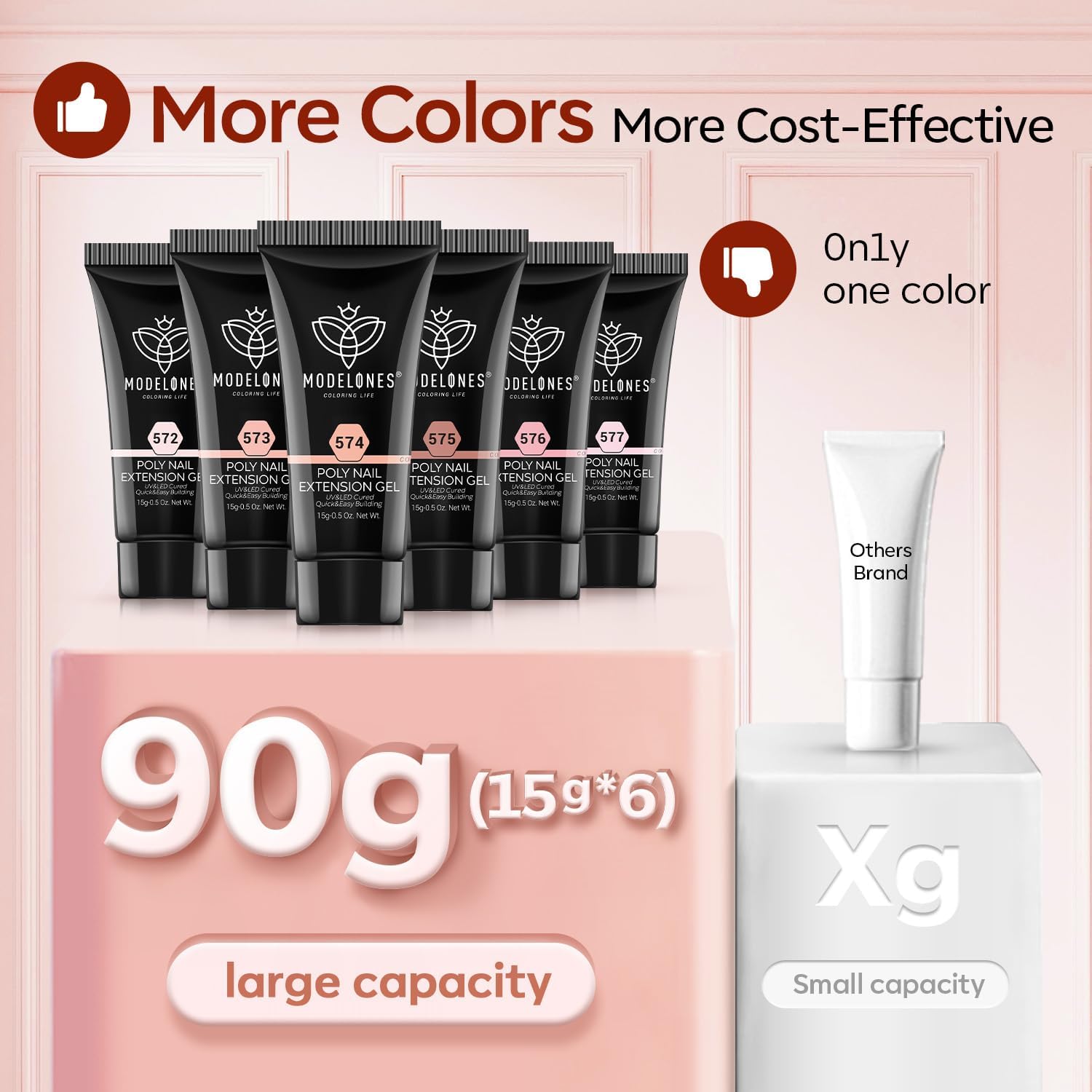 Modelones gel polímero retiro suave con lija