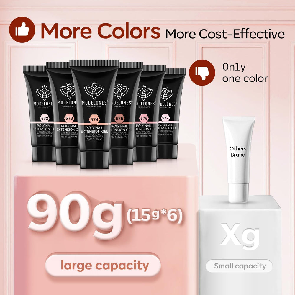 Modelones gel polímero retiro suave con lija