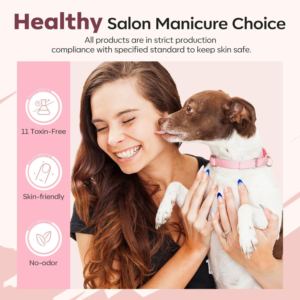 Modelones gel polímero uñas duraderas tras aplicación