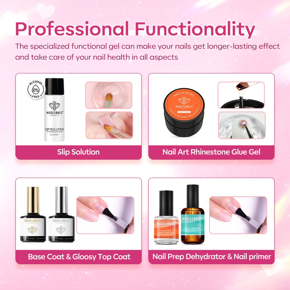 Modelones herramientas de manicura profesionales para un resultado de salón.