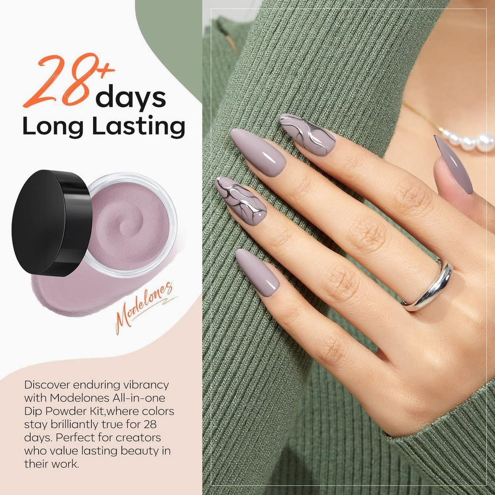 Modelones herramientas para inmersión: brocha y lima para manicura precisa.