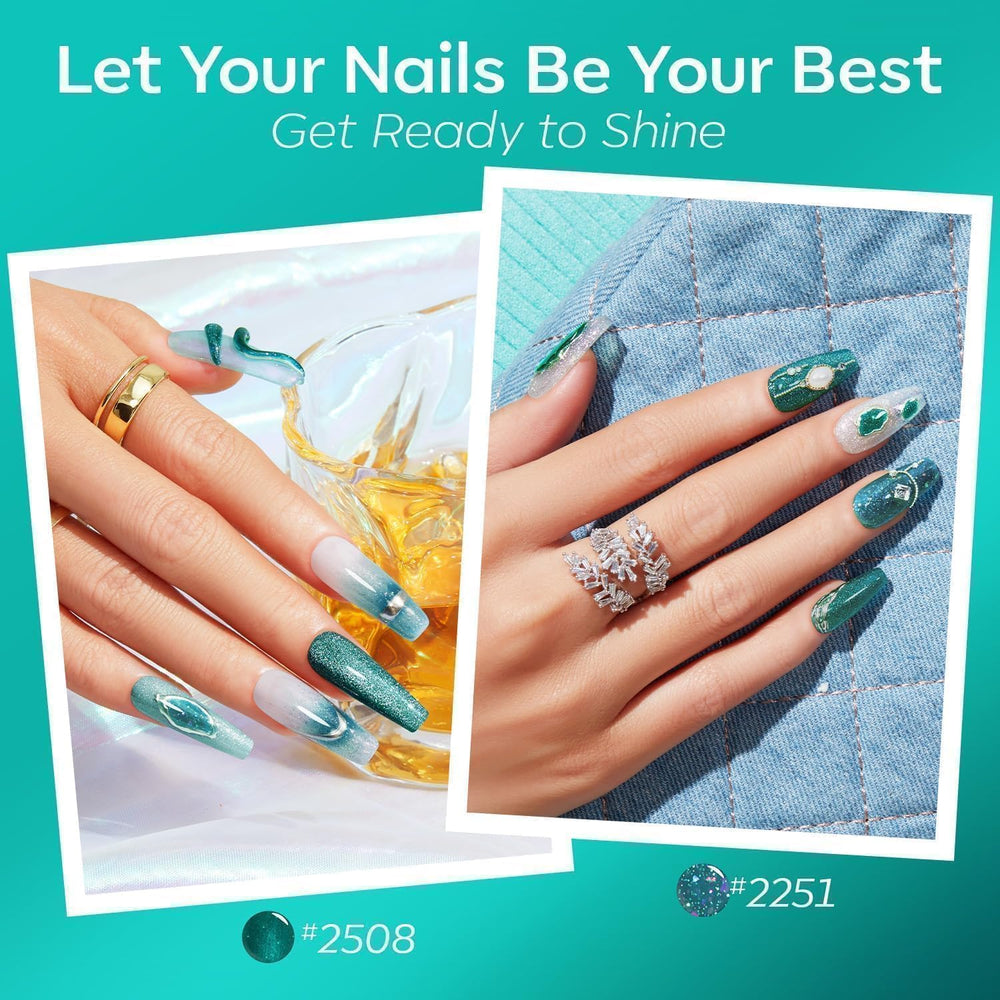 Modelones holographic glitter cat eye gel adds sparkling dimension