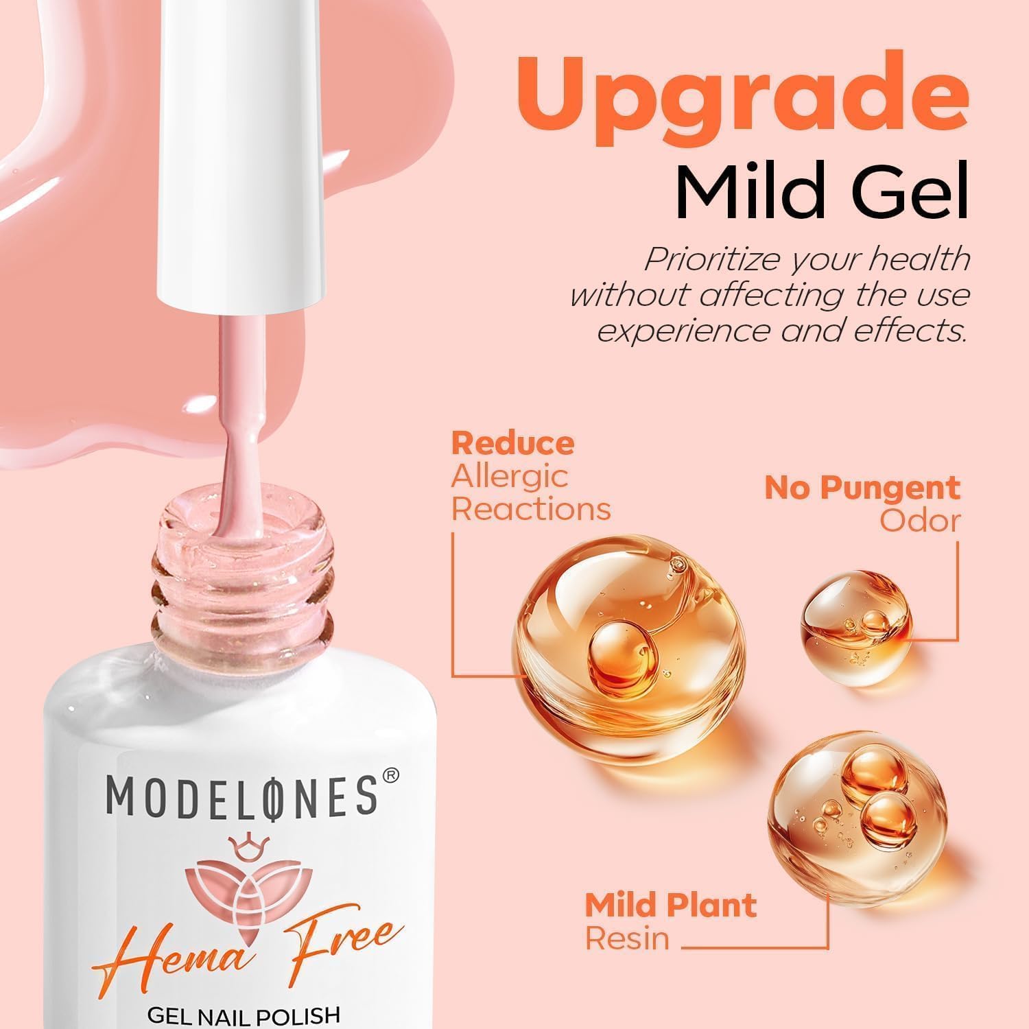 Modelones Jelly Gel Fórmula hipoalergénica para uñas sensibles.