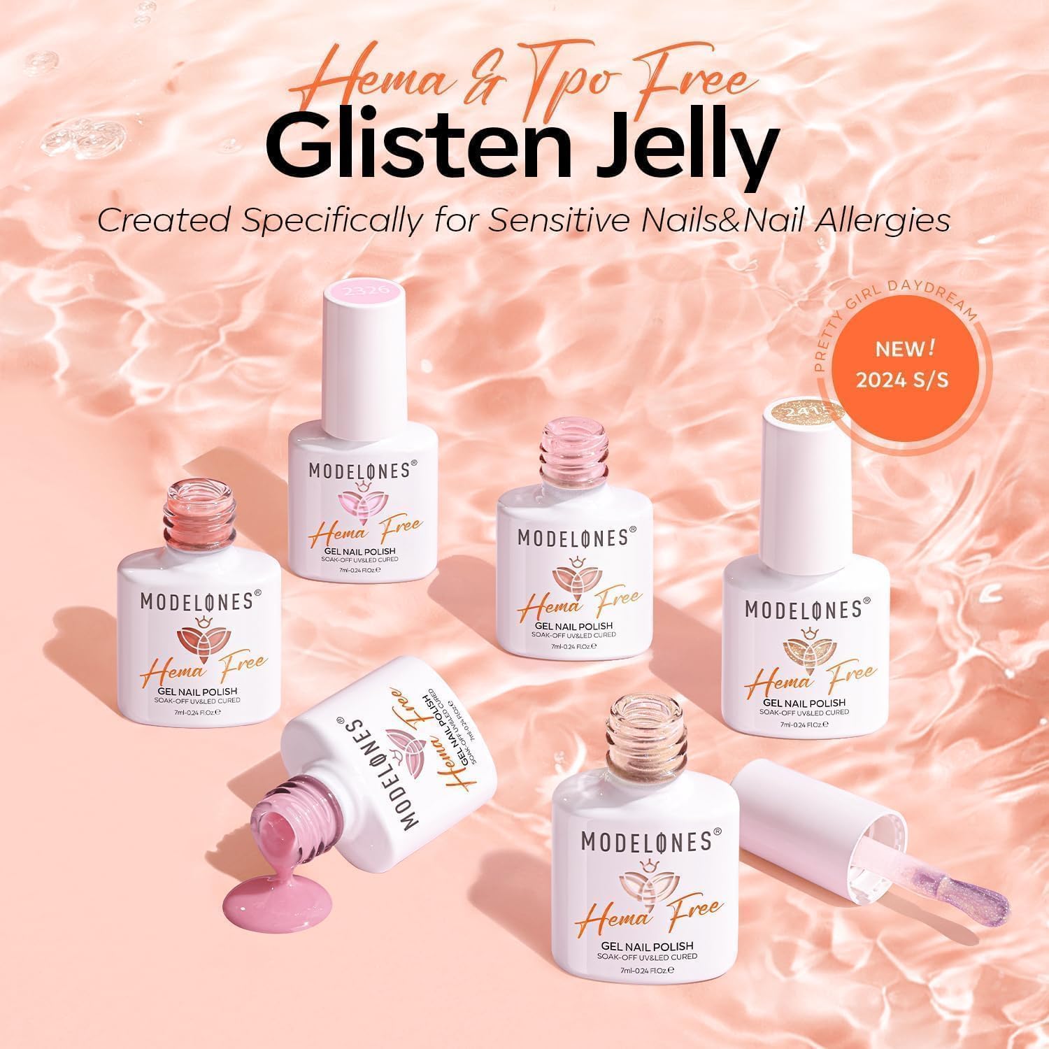 Modelones Jelly Gel Uso con base y capa superior para mayor durabilidad.