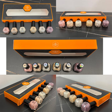 Modelones jelly effect shows color variation with coats and base.