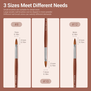 Modelones Kolinsky brush with alloy tube locks bristles for durability.