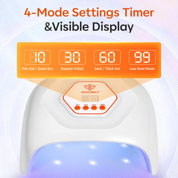 Modelones lampara UV-LED para pies, secado eficiente de gel