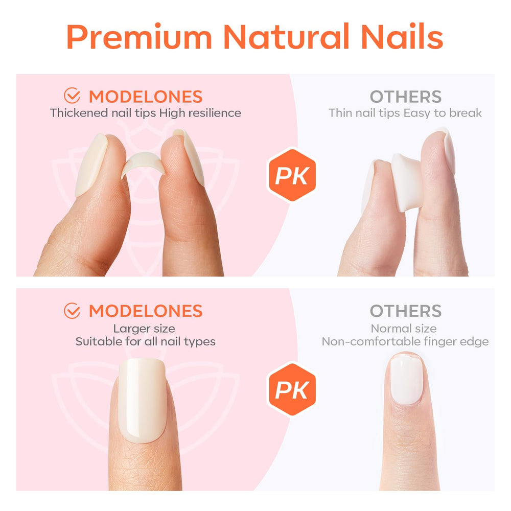 Modelones lima de uñas de doble cara para un acabado suave.