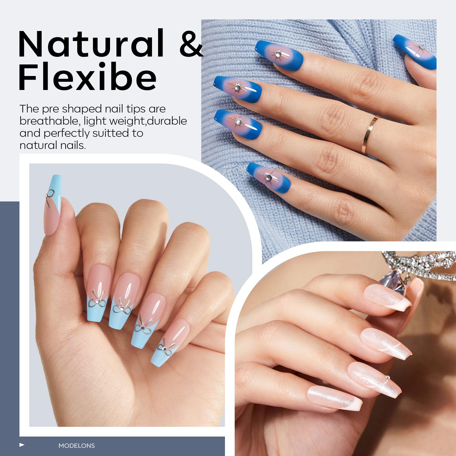 Modelones lima de uñas para un acabado suave