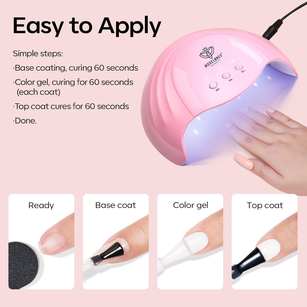 Modelones cruelty-free formula protects nails with glossy finish