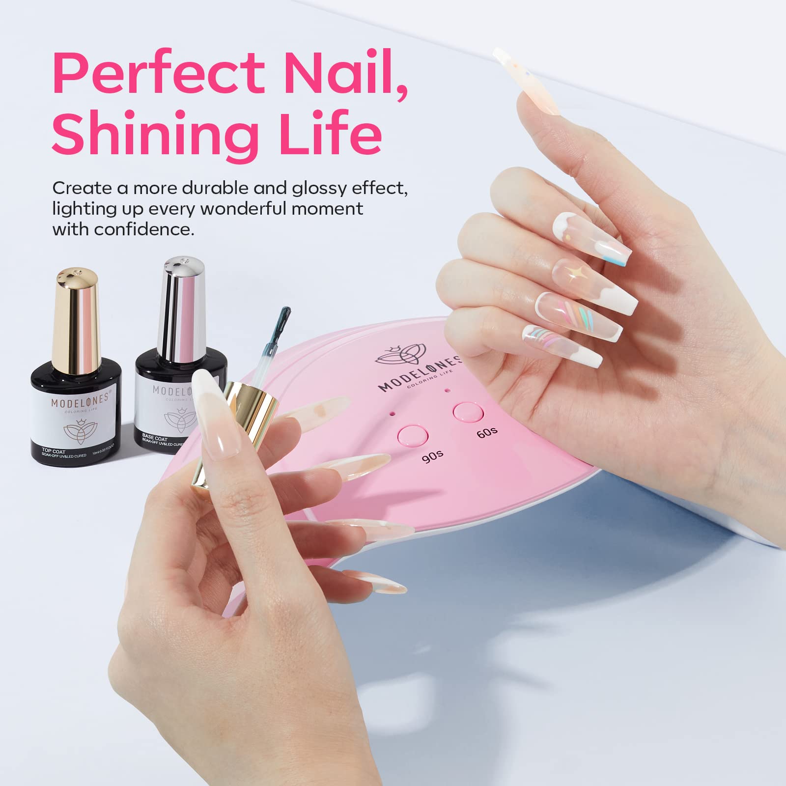 Modelones durable UV lamp designed for long-lasting home manicures.