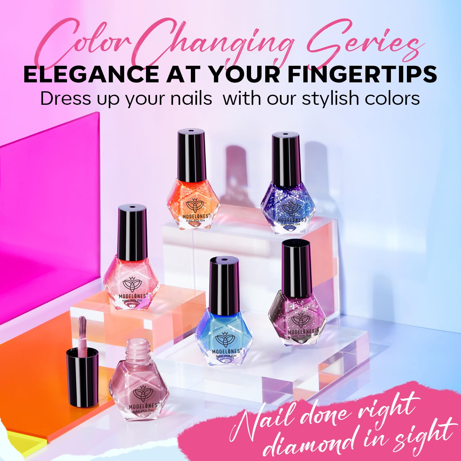 Modelones mini manicure kit makes at-home nails easy and stylish.