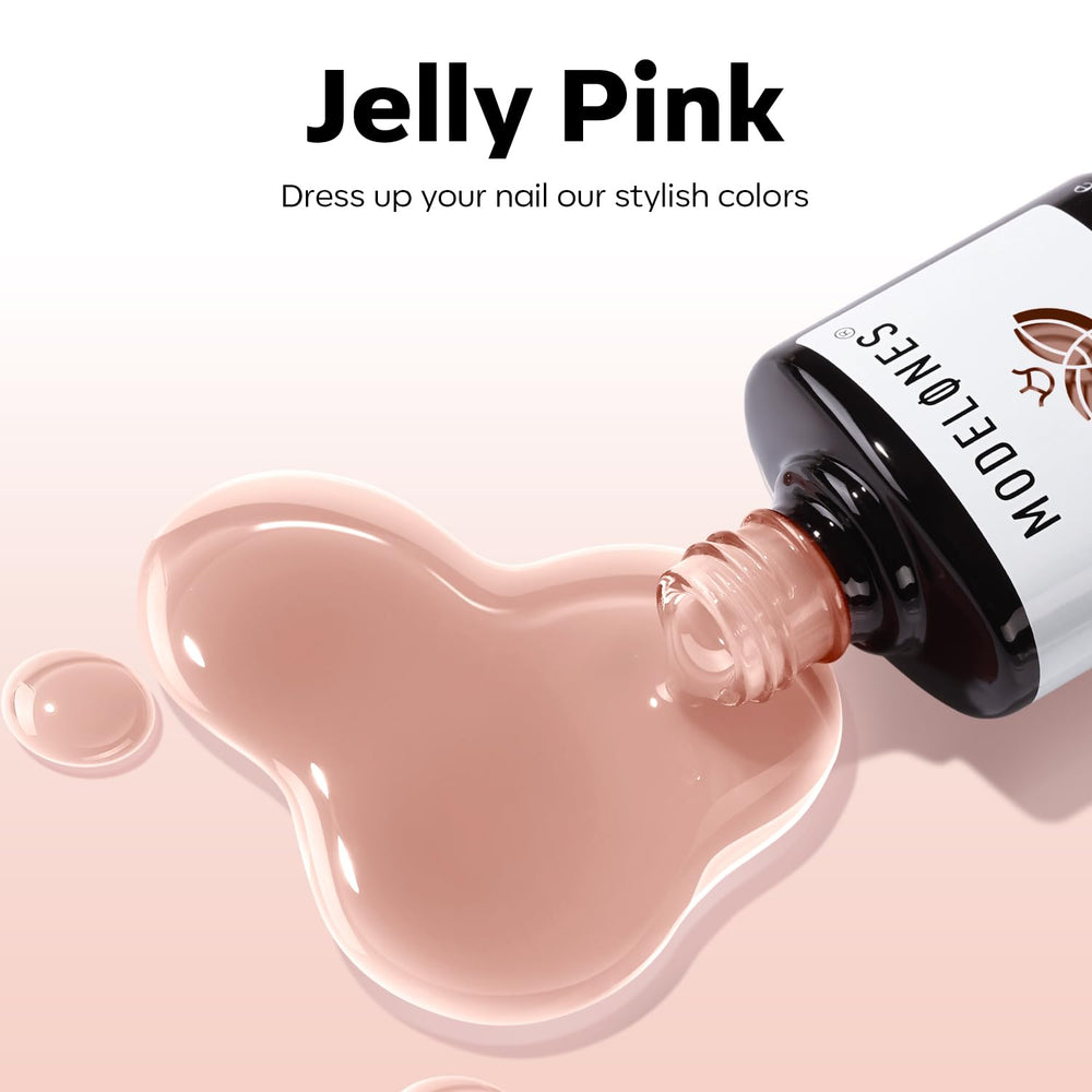 Modelones muestra de color rosa natural para elegir tono.