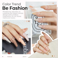 Muestra de 6 tonos neutros Modelones para manicura elegante