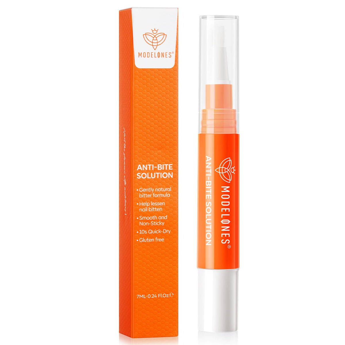 modelones bolígrafo-deterrente mordida uñas, útil para evitar morderlas.