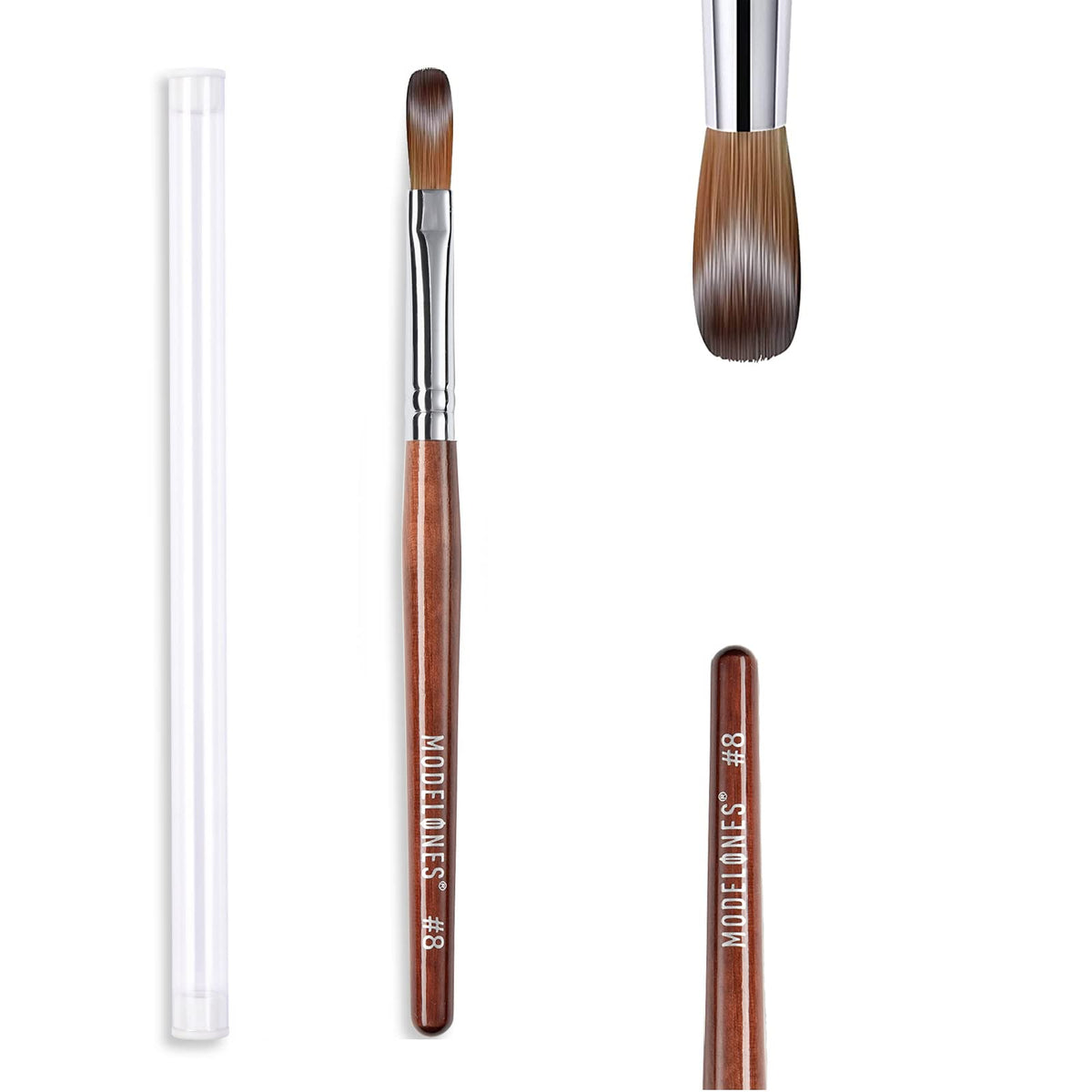 Pincel MODELONES para uñas acrílicas con pelos Kolinsky, aplicación suave