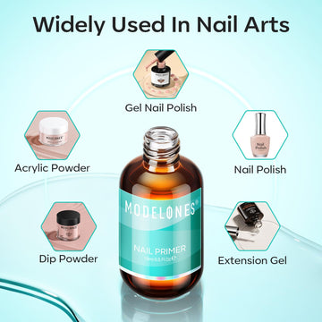 Reducción de aceite en uñas con el primer gel Modelones.