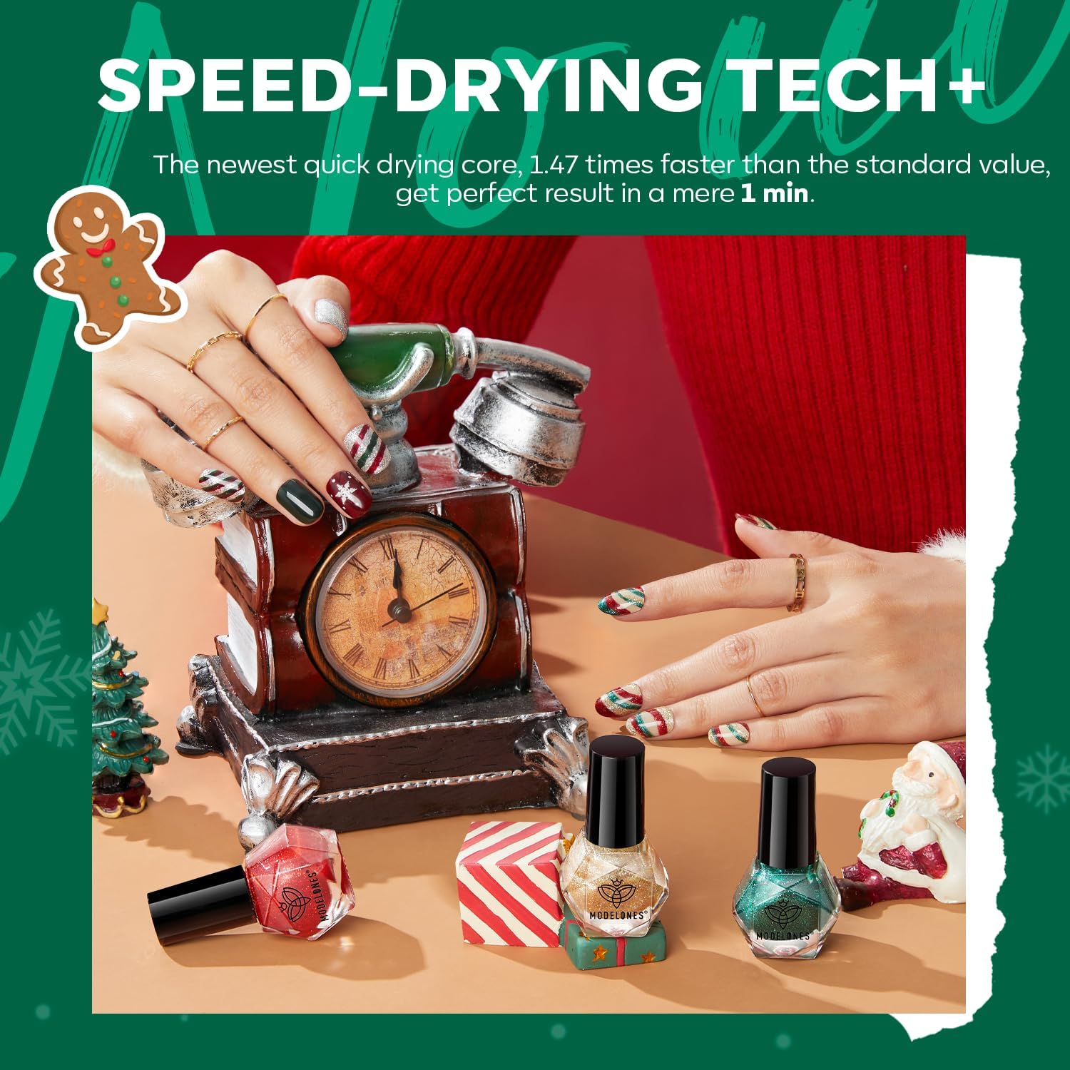 Modelones professional brush enables smooth, even coverage