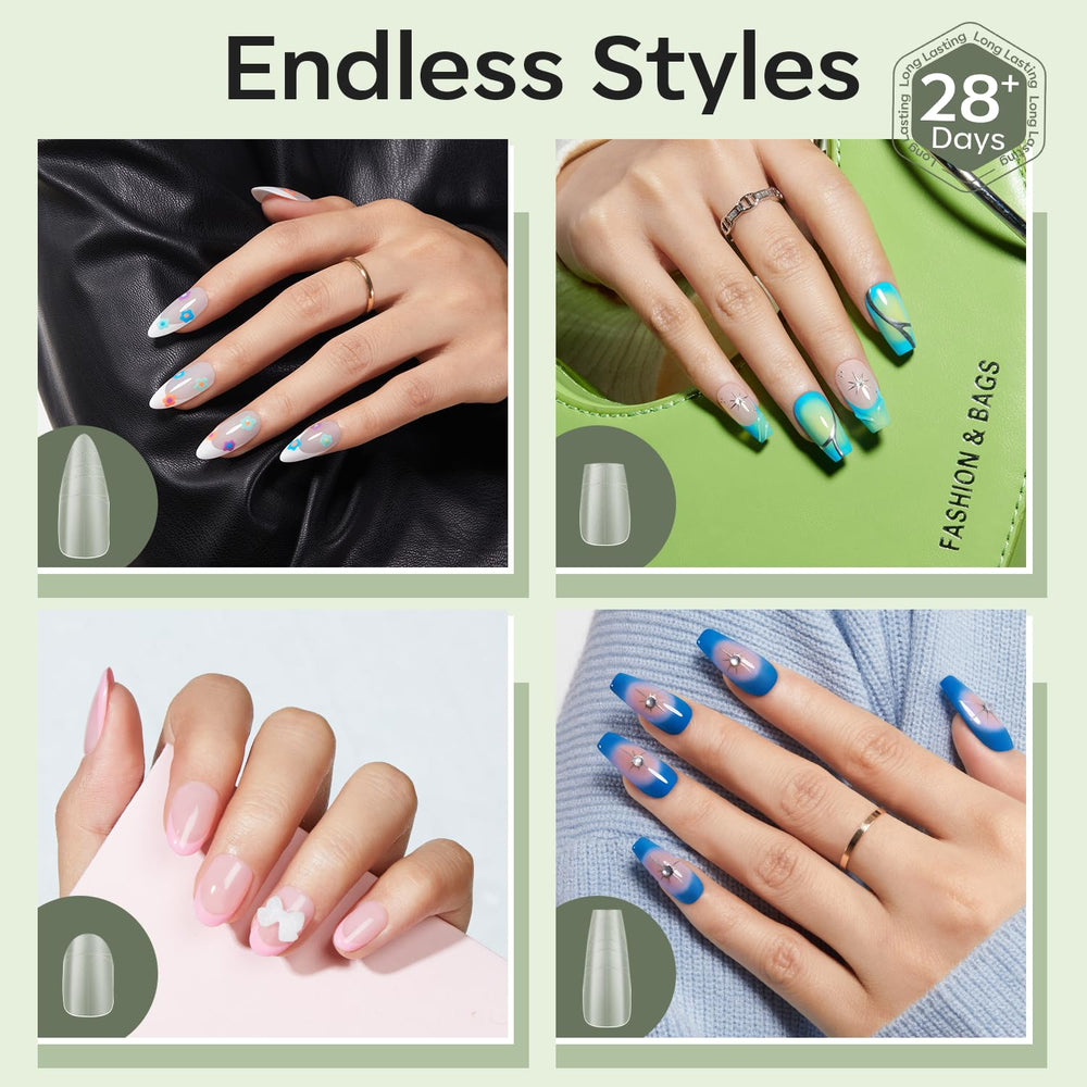 Modelones puntas uñas sin olor para comodidad de trabajo