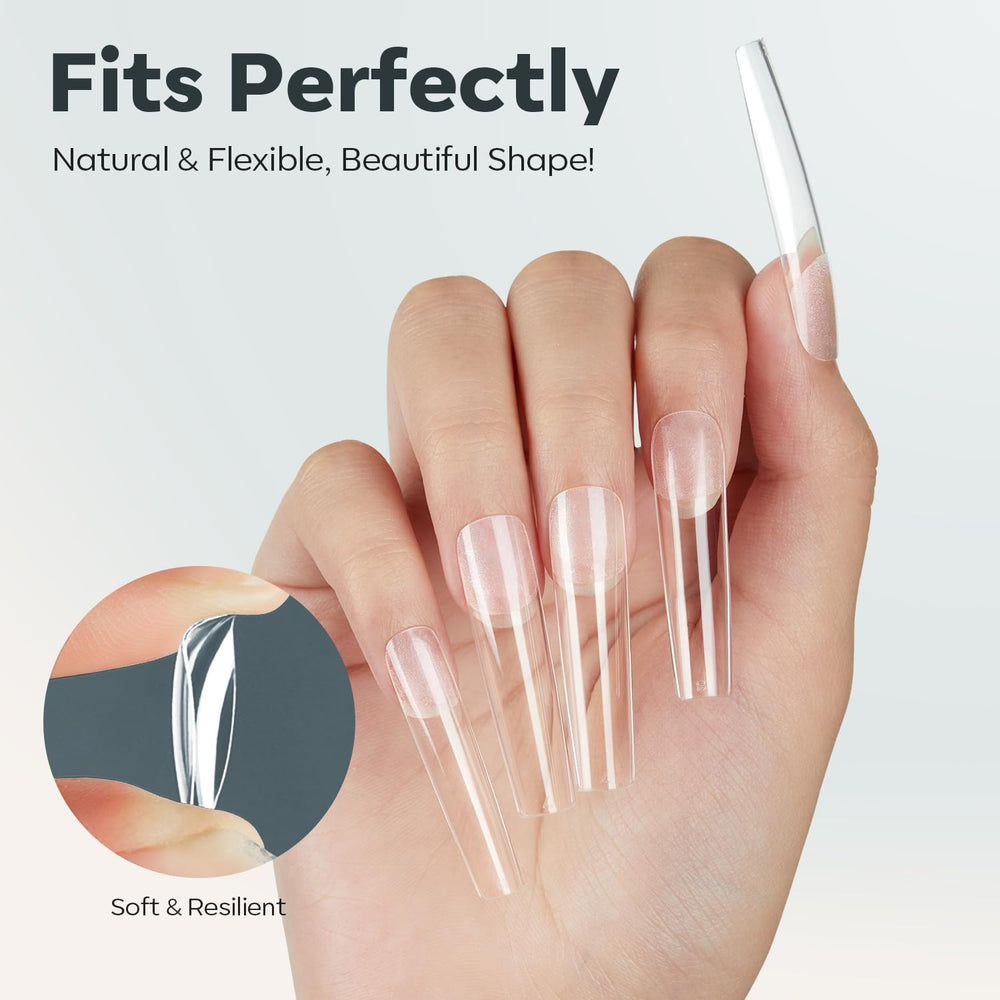 Modelones puntas ultrarresistentes para extensiones duraderas.