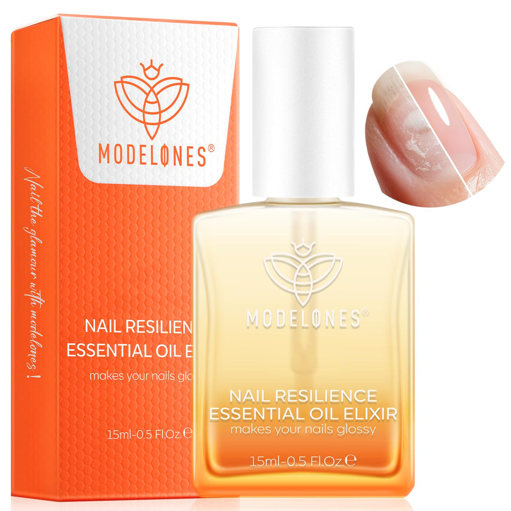 Modelones serum reparador de uñas con aplicación rápida para uñas dañadas.