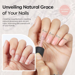 Modelones sheer jelly polish for soft, natural-looking nails