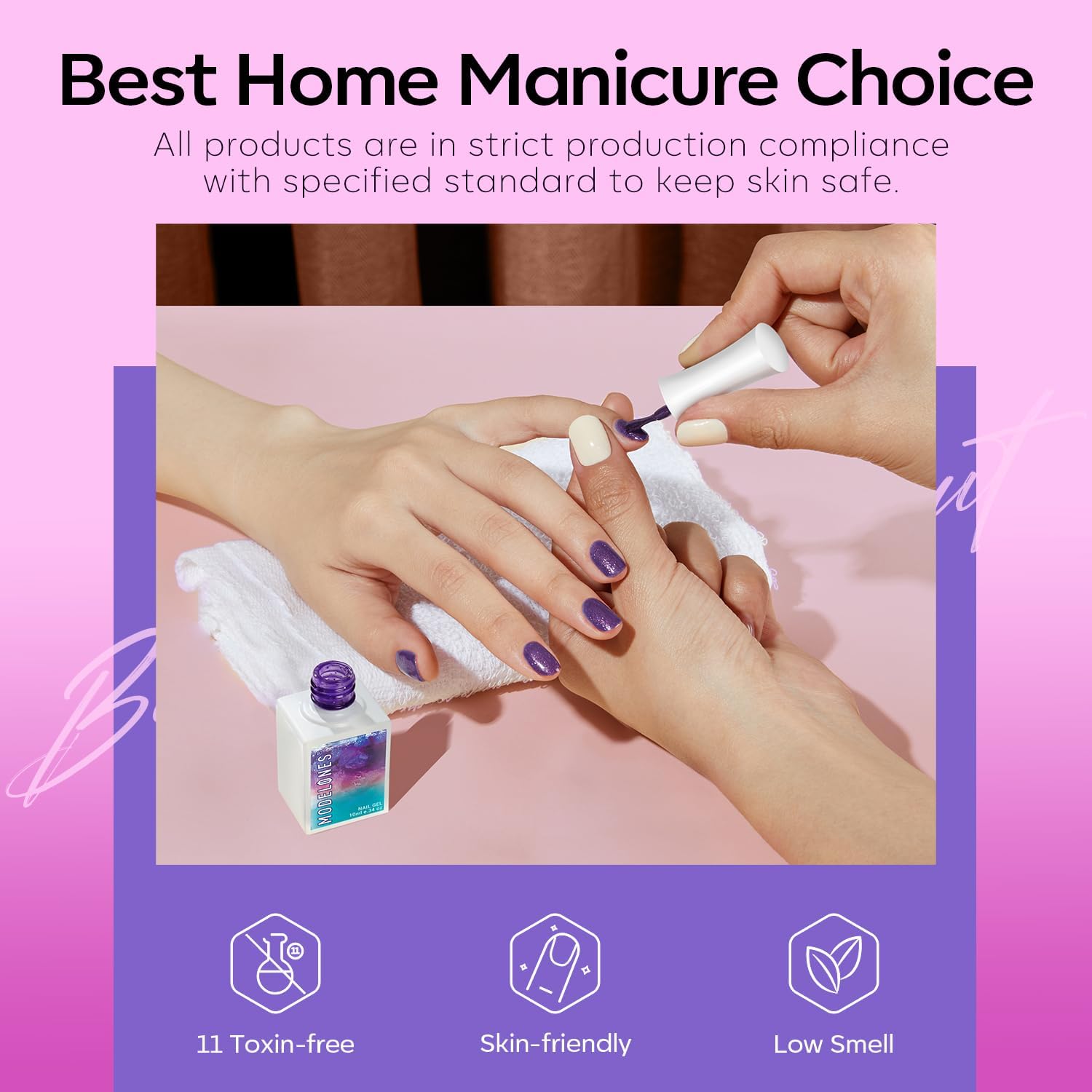 Modelones soak-off gel polish removal kit for easy home manicures