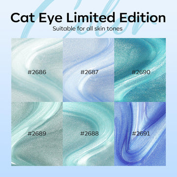 Modelones swatches en azul y verde para comparar tonos