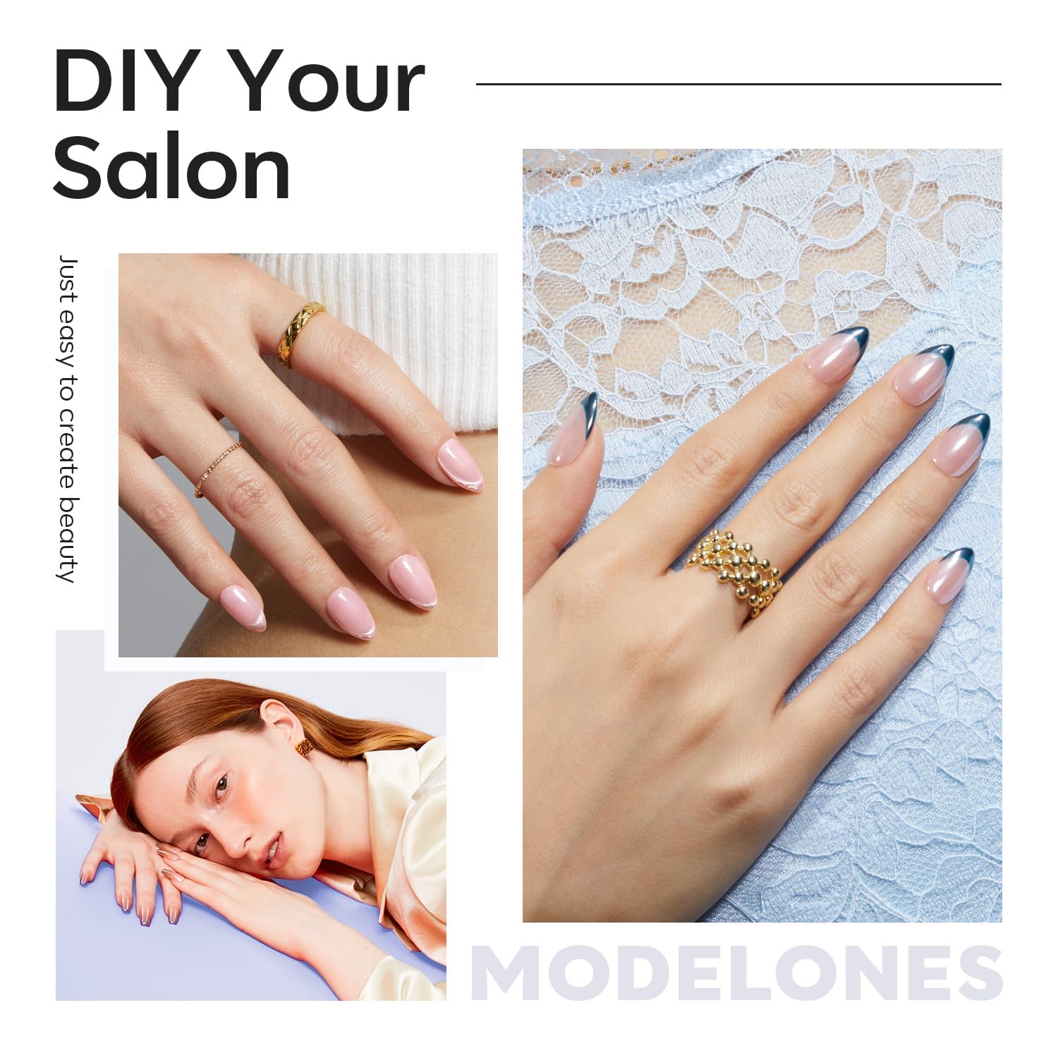 Modelones tips resistencia a roturas para uñas extendidas y duraderas.